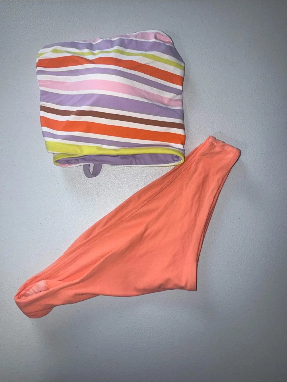 ROXY x Kate Bosworth NWT Striped Bikini Set XXL Colorblock 2-Piece Swimwear